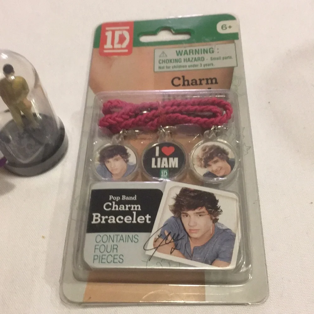 1D One Direction Charm Bracelet & Zayn Keychain NEW Cute A Must have for 1D Fan
